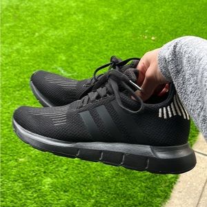 black adidas sneakers